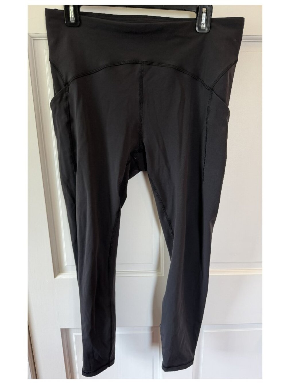 Lululemon Power Thru Ultra High Rise Tight Leggings Black Pockets (Size 12) - Picture 2 of 5